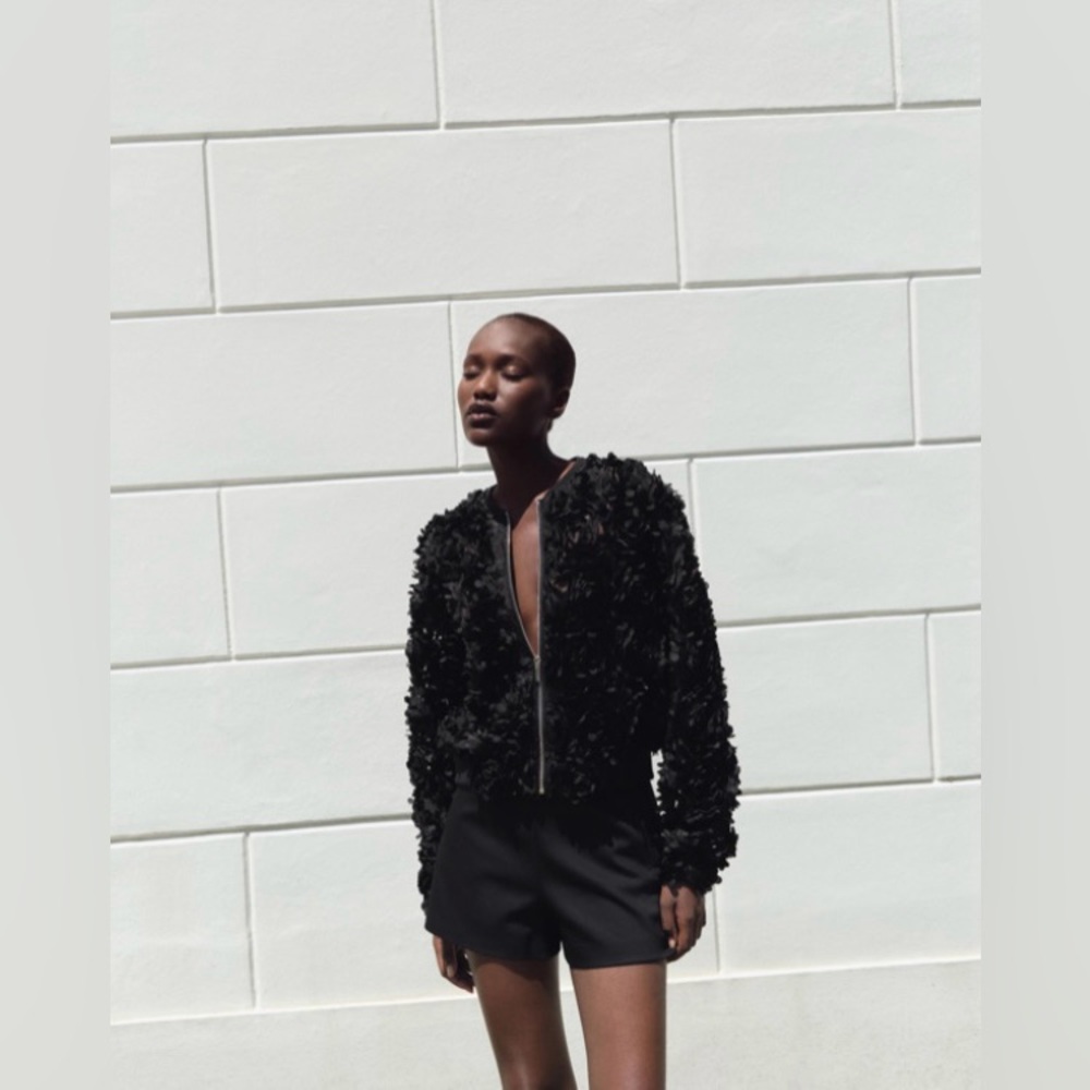 ZARA STRUCTURED FABRIC JACKET